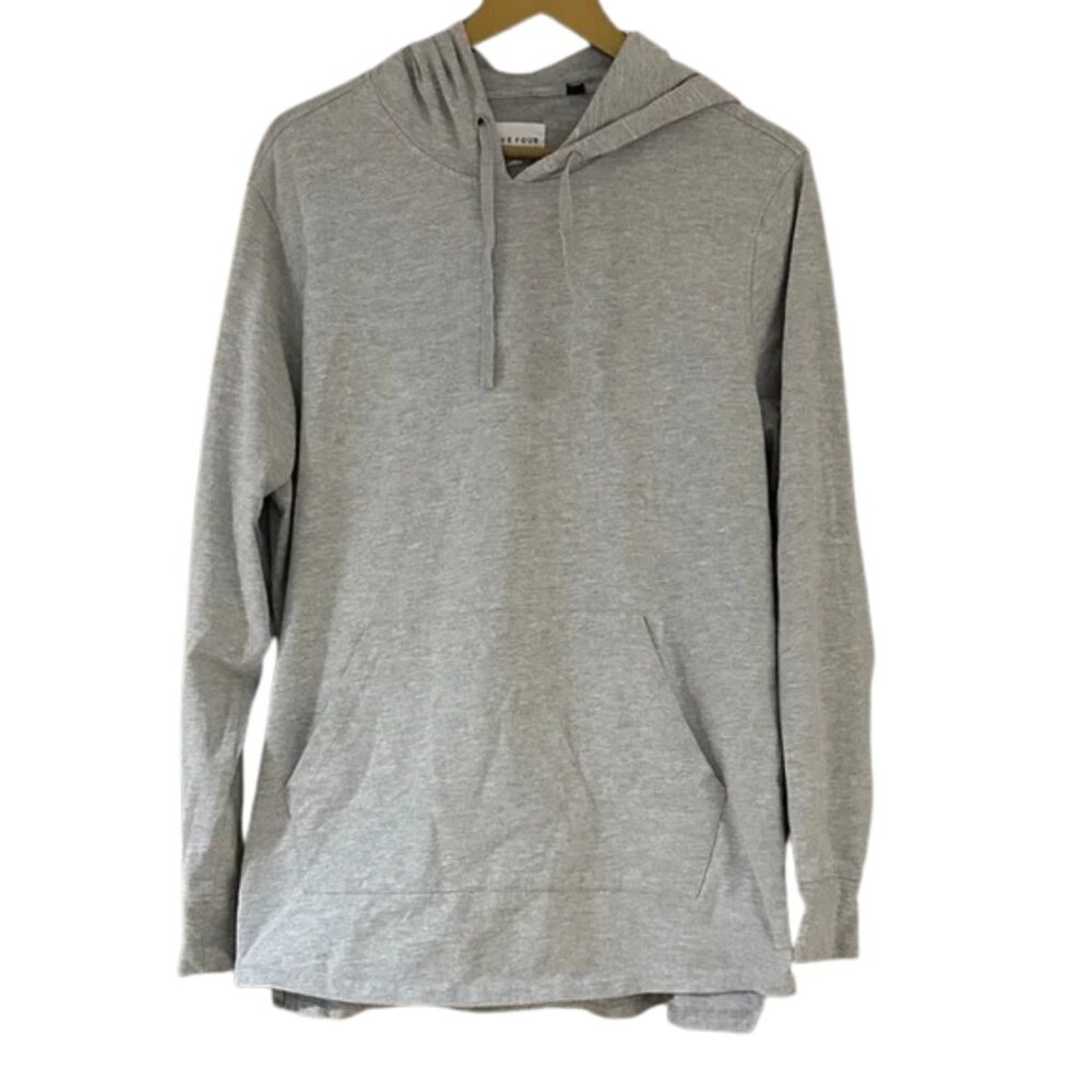 Five Four Light Gray Pullover Hoodie – Casual Hooded Sweatshirt